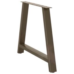 Berkfield Home Coffee Table Legs A-Shaped 2 pcs 90x(72-73) cm Steel in Black - thumbnail 4