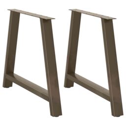 Berkfield Home Coffee Table Legs A-Shaped 2 pcs 90x(72-73) cm Steel in Black - thumbnail 1