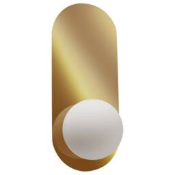 Wyld and Coco Gold Wall Lamps Set of 2 - Opaque Glass Vintage Globe - thumbnail 5