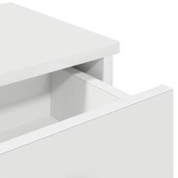 Berkfield Home Wall Shelf with Drawers White 60x25x15 cm Engineered Wood - Size: 60 x 25 x 15 cm - thumbnail 8
