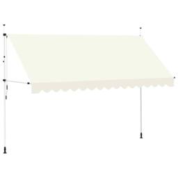 Berkfield Home Manual Retractable Awning 400 cm Cream - thumbnail 2
