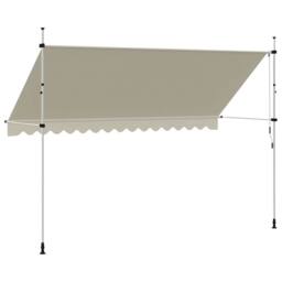 Berkfield Home Manual Retractable Awning 400 cm Cream - thumbnail 4