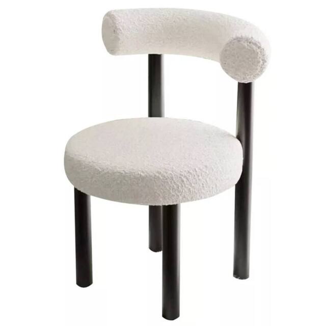KORVIXA Soft Makeup Vanity Chair with Backrest Cozy Makeup Stool in White - Size: 100 cm x 100 cm - image 1