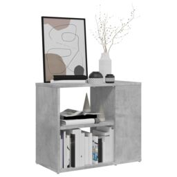 Berkfield Home Side Cabinet Concrete Grey 60x30x50 cm Engineered Wood - Size: 60 x 30 x 50 cm - thumbnail 3