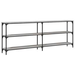 Berkfield Home Decorative Console Table Grey Sonoma 200x29x75 cm Engineered Wood - Size: 200 x 29 x 75 cm - thumbnail 6
