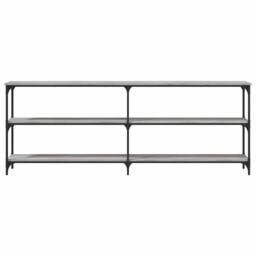 Berkfield Home Decorative Console Table Grey Sonoma 200x29x75 cm Engineered Wood - Size: 200 x 29 x 75 cm - thumbnail 4