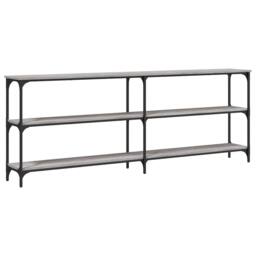 Berkfield Home Decorative Console Table Grey Sonoma 200x29x75 cm Engineered Wood - Size: 200 x 29 x 75 cm - thumbnail 3