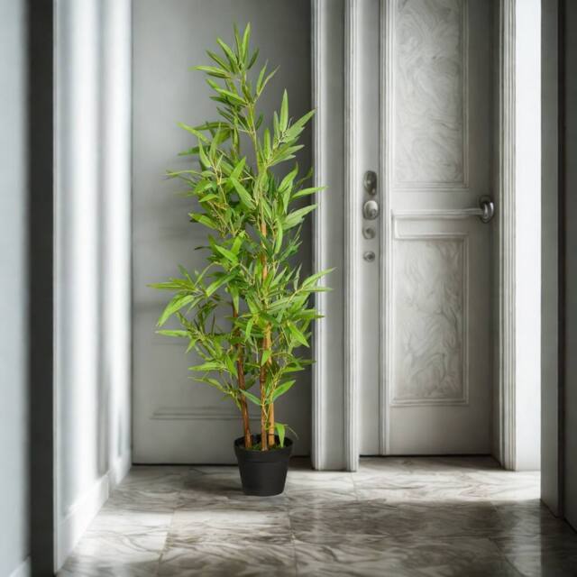 Pirlo Plush Artificial 120CM Tall Decorative Ficus Plant in Green - image 1
