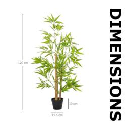 Pirlo Plush Artificial 120CM Tall Decorative Ficus Plant in Green - thumbnail 5