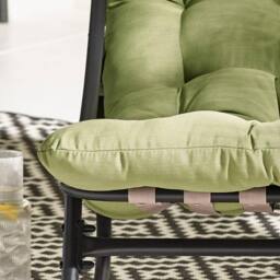 FurnitureboxUK Hydra Metal Outdoor Garden Rocking Chair in Green - thumbnail 5