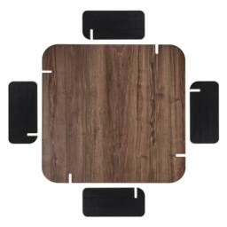 CALICOSY Square Coffee Table, 90 Cm Long - ORME in Brown - thumbnail 6