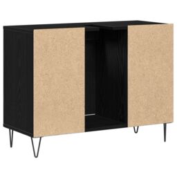 Berkfield Home Black Oak Vanity Black Oak MDF Medium Black Oak Vanity - thumbnail 8