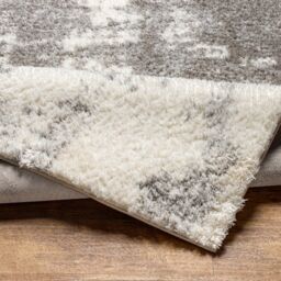 Livabliss Cloudy Shag-Modern Grey Beige Soft Plush Pile Living Bedroom Rug in Ivory - Size: 160 cm x 215 cm - thumbnail 4
