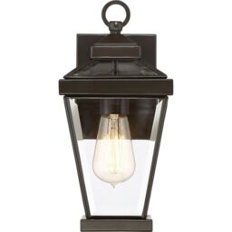 Loops Outdoor IP44 1 Bulb Wall Light Lantern Western Bronze LED E27 60W d02334 - thumbnail 3
