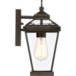 Loops Outdoor IP44 1 Bulb Wall Light Lantern Western Bronze LED E27 60W d02334 - thumbnail 4