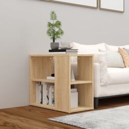 Berkfield Home Side Cabinet Sonoma Oak 60x30x50 cm Engineered Wood in Brown - Size: 60 x 30 x 50 cm - thumbnail 1