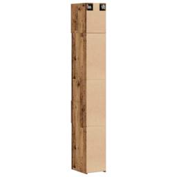 Berkfield Home Slim Storage Cabinet Old Wood 30x42.5x225 cm Engineered Wood in Brown - thumbnail 9