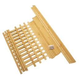 VOGREX 4-Tier Bamboo Ladder Plant Stand Flower Pot Display Rack in Beige - thumbnail 3