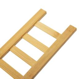 VOGREX 4-Tier Bamboo Ladder Plant Stand Flower Pot Display Rack in Beige - thumbnail 4