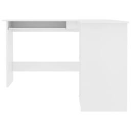 Berkfield Home L-Shaped Corner Desk White 120x140x75 cm Engineered Wood - Size: 120 x 140 x 75 cm - thumbnail 4