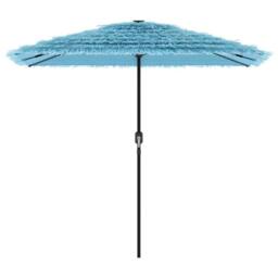 Berkfield Home Garden Parasol with Steel Pole Blue 248x248x248 cm - Size: 248 x 248 x 248 cm - thumbnail 4