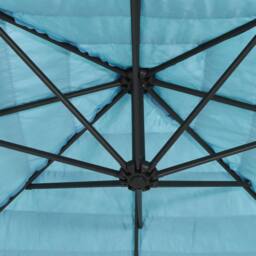 Berkfield Home Garden Parasol with Steel Pole Blue 248x248x248 cm - Size: 248 x 248 x 248 cm - thumbnail 8