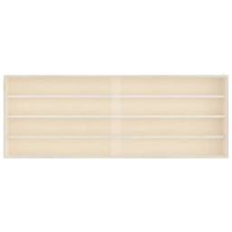 Berkfield Home Wall Display Cabinet with Doors 100x8.5x37 cm in Light Sand - thumbnail 5