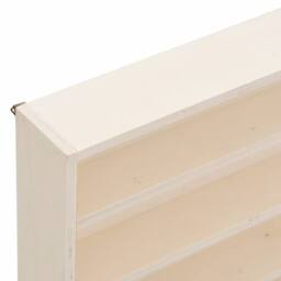 Berkfield Home Wall Display Cabinet with Doors 100x8.5x37 cm in Light Sand - thumbnail 8