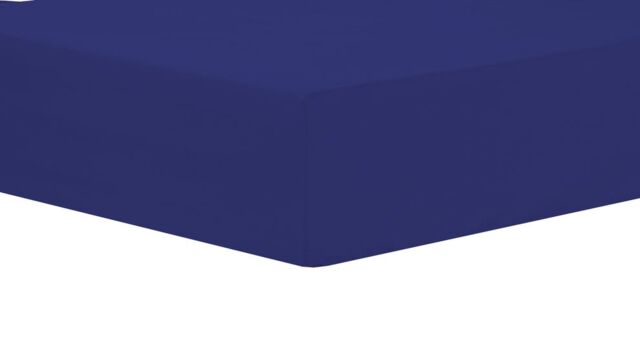 New Edge Blinds Basics Fitted Sheet in Pink - Superking in Blue - Size: Super King