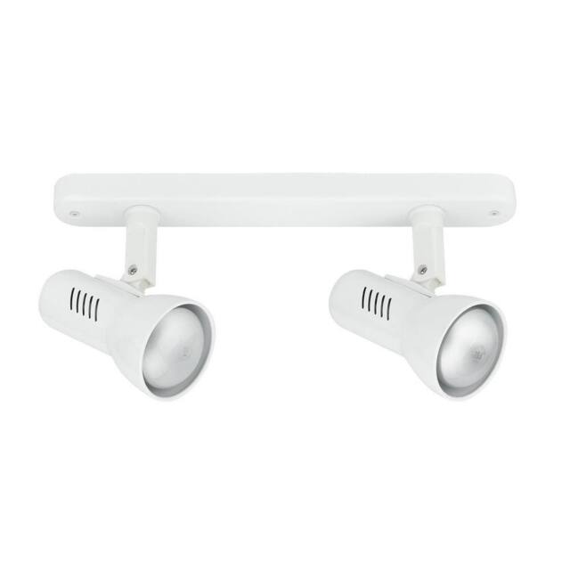 Netlighting SPOT 2 Light Twin Adjustable Spotlight White 26x12.5cm - Size: 26x12.5 cm