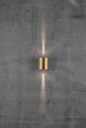 Nordlux Modern Outdoor Wall Light Brass Brass Intergrated LED Coastal/Marine Safe - Mains Powered, IP44 in Gold - thumbnail 8
