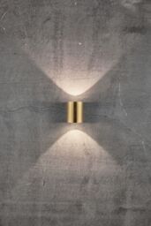 Nordlux Modern Outdoor Wall Light Brass Brass Intergrated LED Coastal/Marine Safe - Mains Powered, IP44 in Gold - thumbnail 5