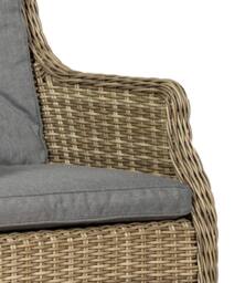 Royalcraft Wentworth Bistro Set - 70cm Round Table with 2 Highback Comfort Chairs in Beige - thumbnail 4
