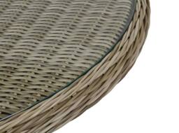 Royalcraft Wentworth Bistro Set - 70cm Round Table with 2 Highback Comfort Chairs in Beige - thumbnail 5