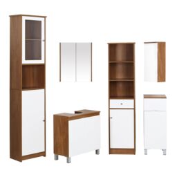 Orsina Floor Standing Tall Cabinet in Dark Brown - thumbnail 3