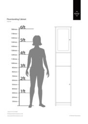 Orsina Floor Standing Tall Cabinet in Dark Brown - thumbnail 5