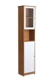 Orsina Floor Standing Tall Cabinet in Dark Brown - thumbnail 2