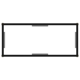Berkfield Home Console Table Transparent 80x35x75 cm Tempered Glass in Clear - Size: 80 x 35 x 75 cm - thumbnail 4