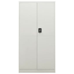 Berkfield Home Locker Cabinet Light Grey 90x40x180 cm Steel - Size: 90 x 40 x 180 cm - thumbnail 2