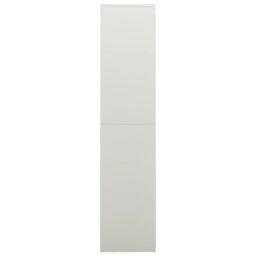 Berkfield Home Locker Cabinet Light Grey 90x40x180 cm Steel - Size: 90 x 40 x 180 cm - thumbnail 3