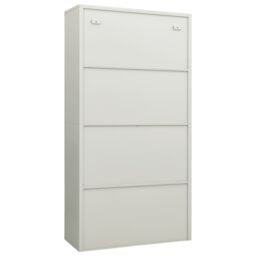 Berkfield Home Locker Cabinet Light Grey 90x40x180 cm Steel - Size: 90 x 40 x 180 cm - thumbnail 4