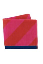 Harlequin 'Paper Straw Stripe' Cotton Towel in Red - Size: Bath Sheet - thumbnail 3