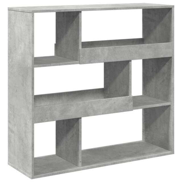 Berkfield Home Book Cabinet/Room Divider Concrete Grey 100x33x94.5 cm - image 1
