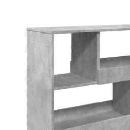 Berkfield Home Book Cabinet/Room Divider Concrete Grey 100x33x94.5 cm - thumbnail 7
