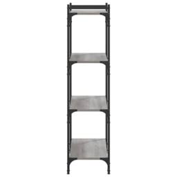 Berkfield Home Bookcase 4-Tier Grey Sonoma 80x30x120 cm Engineered Wood - Size: 80 x 30 x 120 cm - thumbnail 5