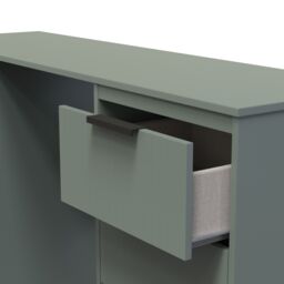 Ready Assembled 2 U Denver 6 Drawer Kneehole Desk (Ready Assembled) in Pale Green - thumbnail 5