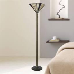 First Choice Lighting Salisbury - Tiffany 167cm Uplighter Floor Lamp in Bronze - thumbnail 6