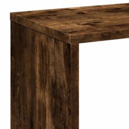 Berkfield Home Room Divider Bookcase Smoked Oak 67x25x161.5 cm Engineered Wood in Brown - thumbnail 9