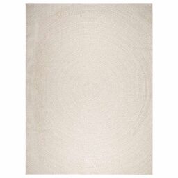 Berkfield Home Rug ZIZUR Cream 240x340 cm Jute Look Indoor & Outdoor - Size: Medium - thumbnail 3