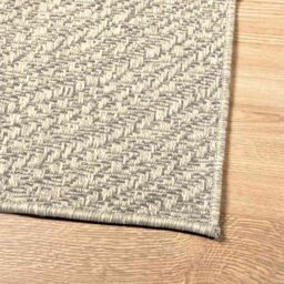 Berkfield Home Rug ZIZUR Cream 240x340 cm Jute Look Indoor & Outdoor - Size: Medium - thumbnail 8